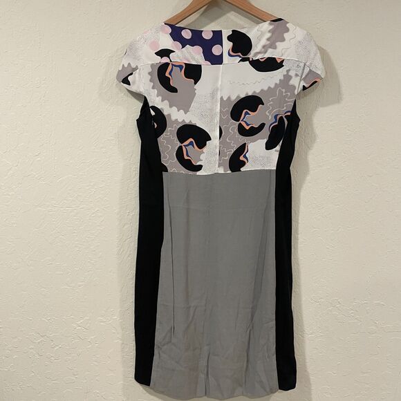 ~ Vtg 6 Diane Von Furstenberg Silk Dress Asami Print Graphic Abstract DVF Multi - Picture 6 of 16